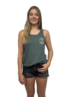 Universe Boardshop WOMEN'S ANCRE TANK GREEN/WHITE