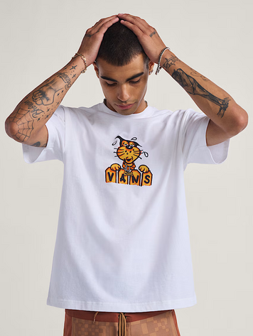Vans MEN'S WAFFLES THE DOG T-SHIRT WHITE