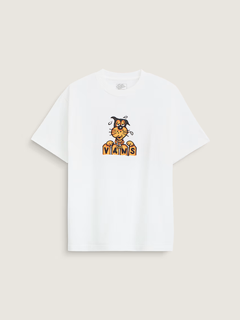 Vans HOMMES WAFFLES THE DOG T-SHIRT BLANC