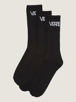 Vans MEN'S CLASSIC CREW SOCKS 3-PACK BLACK