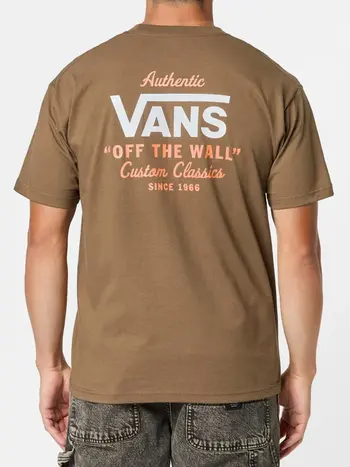 Vans HOMMES HOLDER STREET CLASSIC T-SHIRT COFFEE LIQUER/WHITE