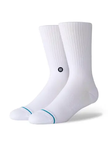 Stance MEN'S STP ICON CREW SOCKS WHITE