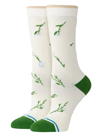 Stance WOMEN'S WILDFLOWER CREW SOCKS IVORY