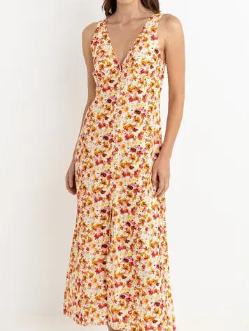Rhythm HAVEN FLORAL MAXI DRESS RED
