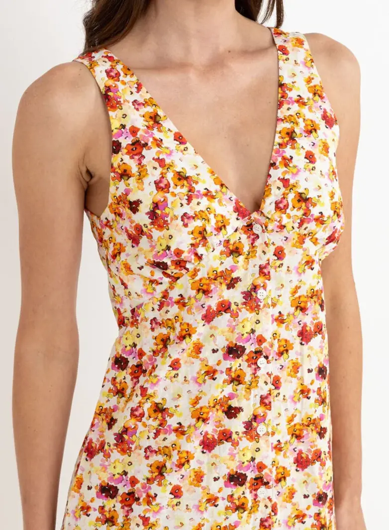 Rhythm HAVEN FLORAL MAXI DRESS RED