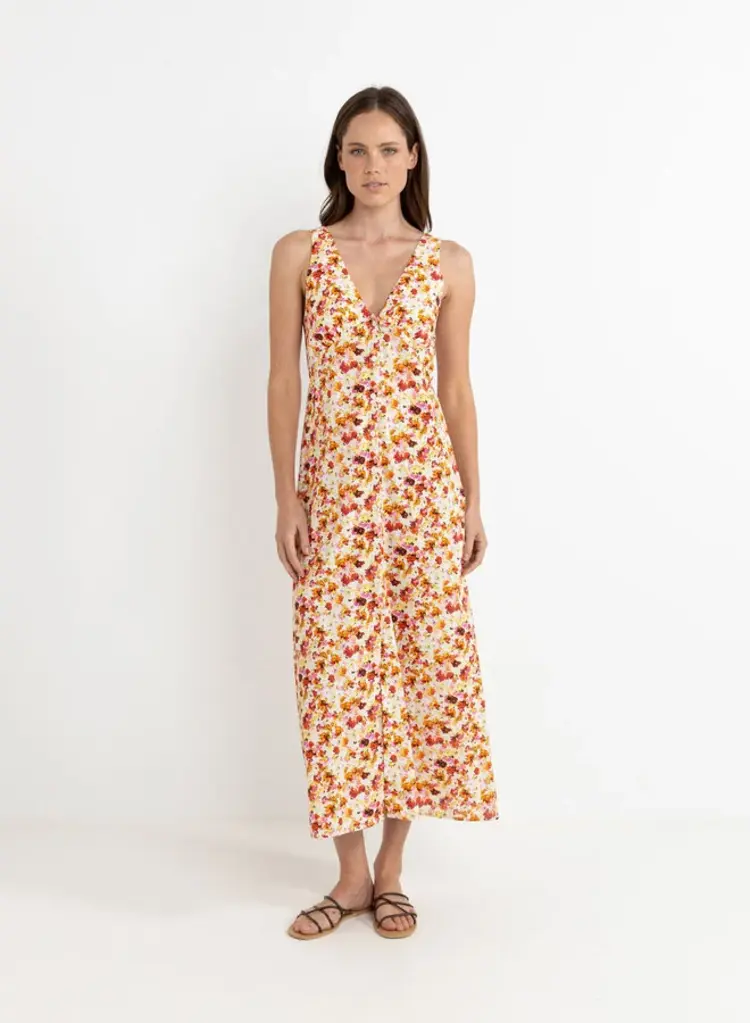 Rhythm HAVEN FLORAL MAXI DRESS RED