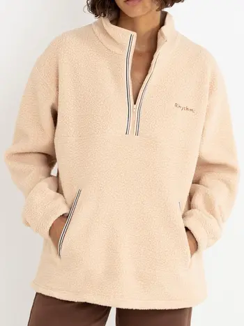 Rhythm WOMEN'S HERITAGE 1/4 ZIP FLEECE OAT