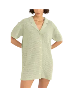 Rhythm ROBE CHEMISE EN TRICOT ABBY FERN