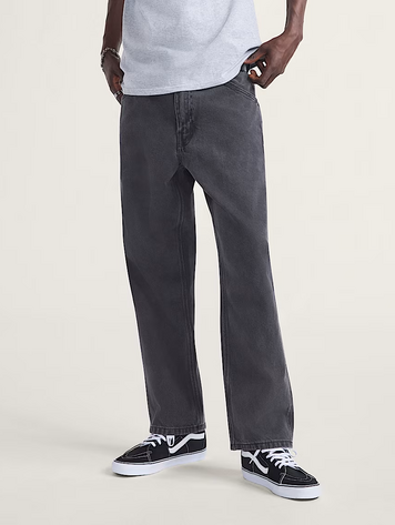 Vans MEN'S SKATE CHECK-5 LOOSE DENIM PANTS BLACK DENIM