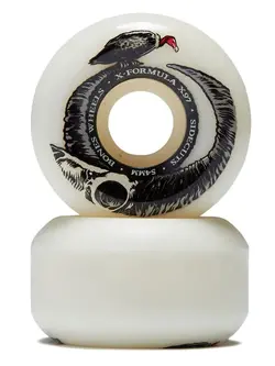 Bones XF FLOOR HORNS V5 SIDECUT 97A SKATEBOARD WHEELS NATURAL 52MM