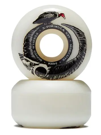 Bones XF FLOOR HORNS V5 SIDECUT 97A SKATEBOARD WHEELS NATURAL 52MM