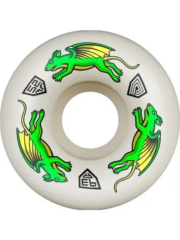 Powell Peralta DRAGON FORMULA NANO RAT V4 93A SKATEBOARD WHEELS NATURAL 52MM