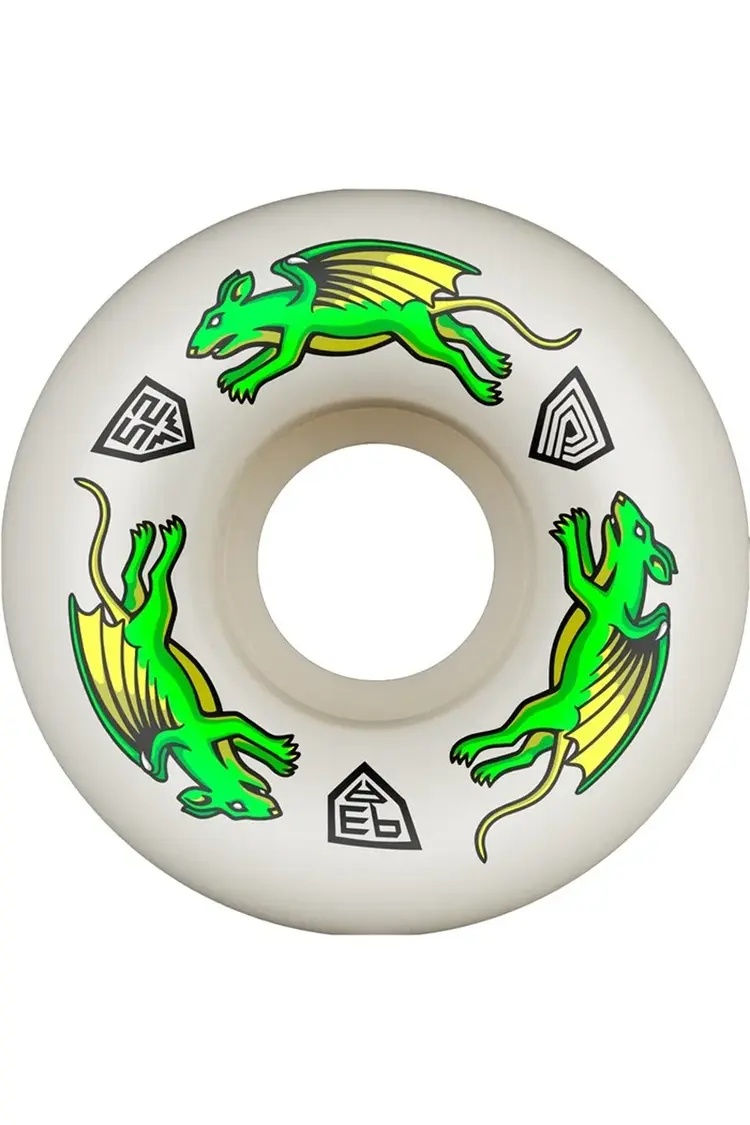 Powell Peralta ROUES DE SKATEBOARD DRAGON FORMULA NANO RAT V4 93A NATURAL 52MM