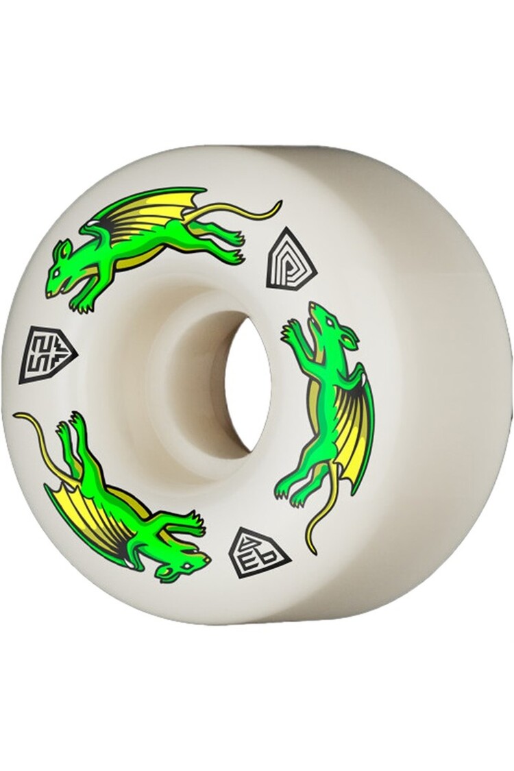 Powell Peralta ROUES DE SKATEBOARD DRAGON FORMULA NANO RAT V4 93A NATURAL 52MM