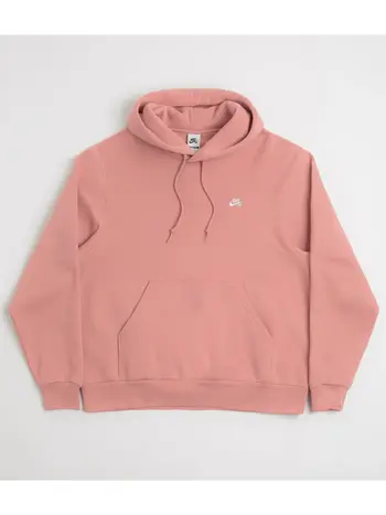 Nike SB MEN'S ESSENTIAL LOGO HOODIE RED STARDUST/WHITE