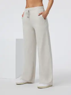 Vuori FEMMES HALO ESSENTIAL WIDELEG PANT ECRU HEATHER