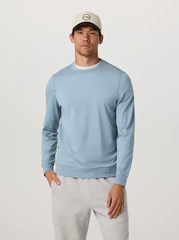 Vuori MEN'S PONTO PERFORMANCE CREW FLINT HEATHER