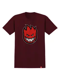 Spitfire MEN'S BIGHEAD FILL T-SHIRT MAROON/RED/BLACK/WHITE