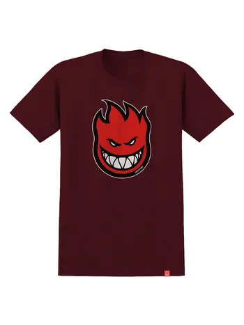 Spitfire HOMMES BIGHEAD FILL T-SHIRT MAROON/RED/BLACK/WHITE