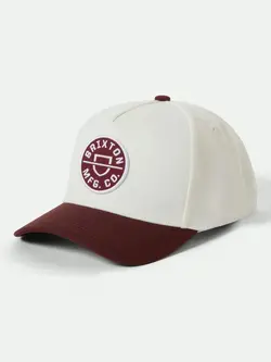 Brixton MEN'S CREST NETPLUS SNAPBACK PORT/OFF WHITE
