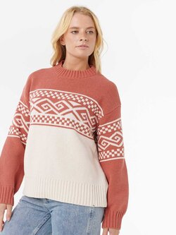 RIP CURL WOMEN'S COSMIC KISS SWEATER BRICK