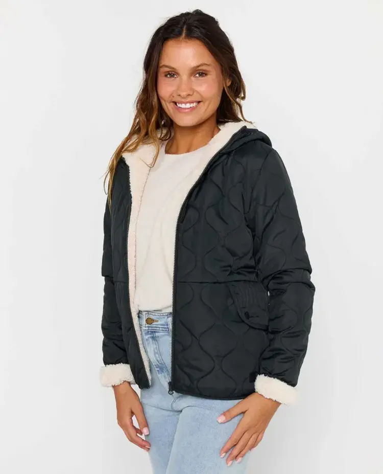 RIP CURL WOMEN'S ANOETA CLASSIC QUILTED JACKET