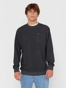 RIP CURL MEN'S GRID CREW BLACK MARLE