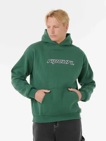RIP CURL MEN'S NU DOSE HOODIE MOUNTAIN GREEN