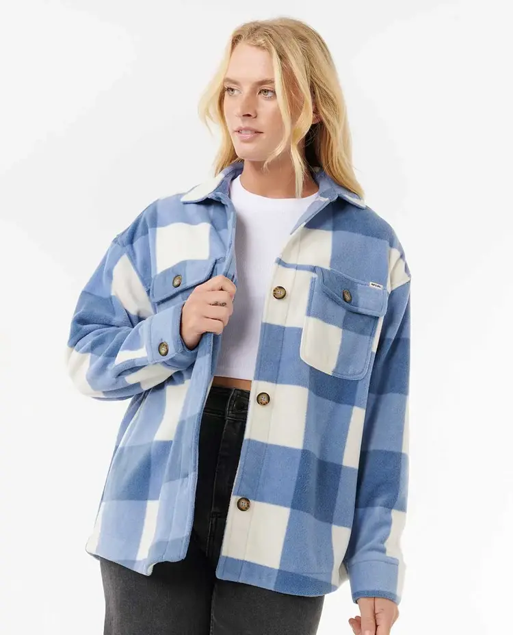 RIP CURL FEMMES NEON ISLES FLEECE LS SHIRT