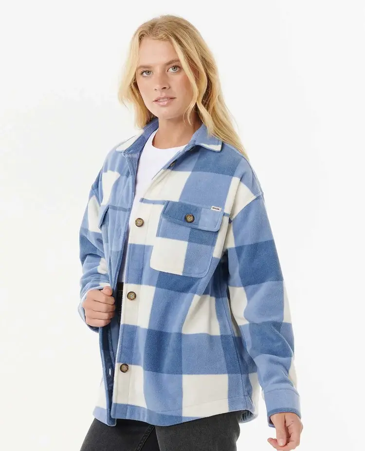 RIP CURL WOMEN'S NEON ISLES FLEECE LS SHIRT