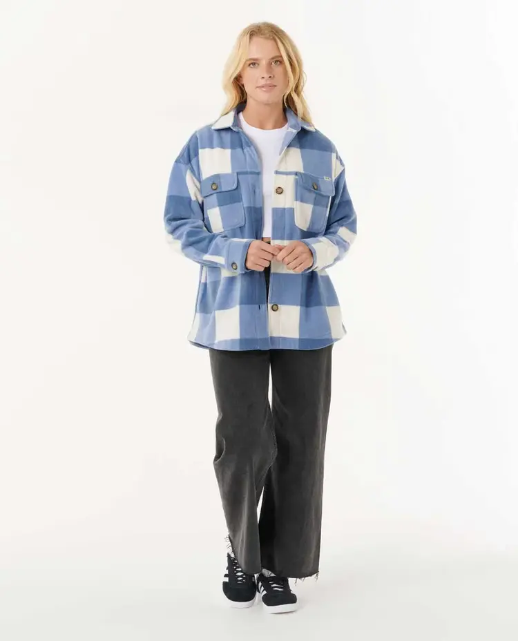 RIP CURL FEMMES NEON ISLES FLEECE LS SHIRT