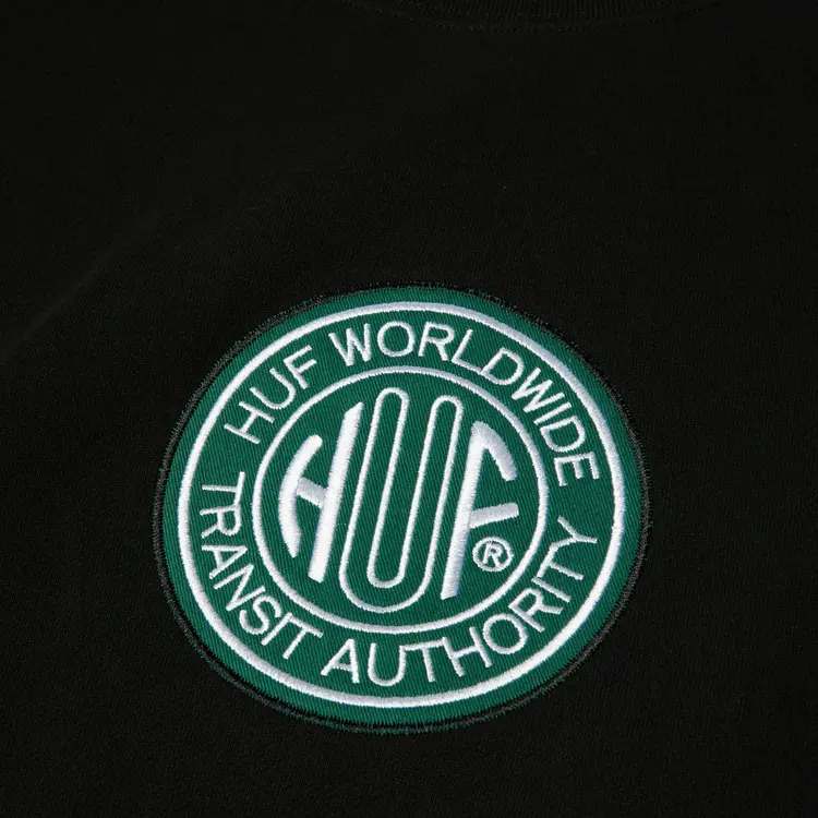 HUF MEN'S TRANSIT AUTHORITY CREWNECK SWEATSHIRT
