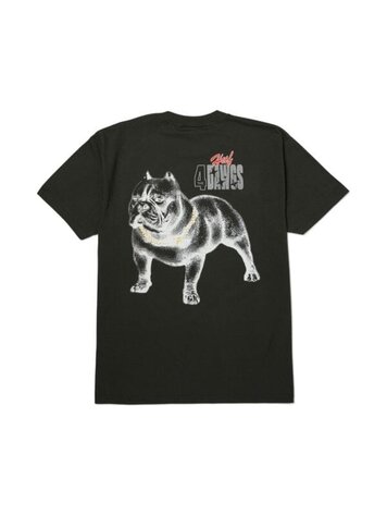 HUF HOMMES 4 THE DAWGS T-SHIRT VINTAGE BLACK