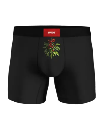 Undz MEN'S CLASSIC BOXER MISTLETOE