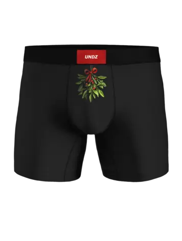 Undz MEN'S CLASSIC BOXER MISTLETOE