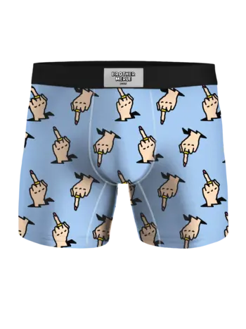 Undz MEN'S CLASSIC BOXER MIDDLE FINGER X BROTHERMERLE