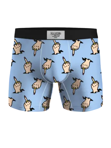 Undz MEN'S CLASSIC BOXER MIDDLE FINGER X BROTHERMERLE