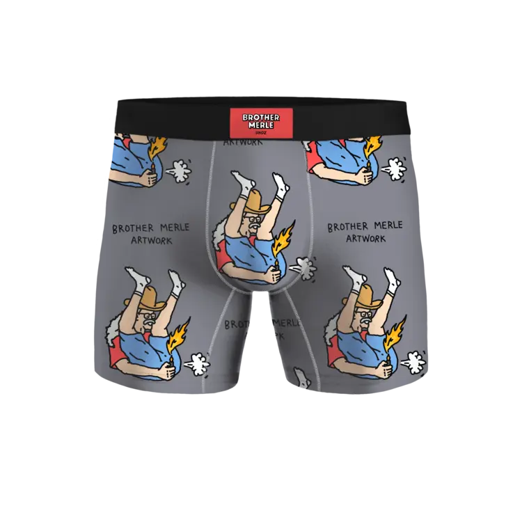 Undz MEN'S CLASSIC BOXER FART FIRE X BROTHERMERLE