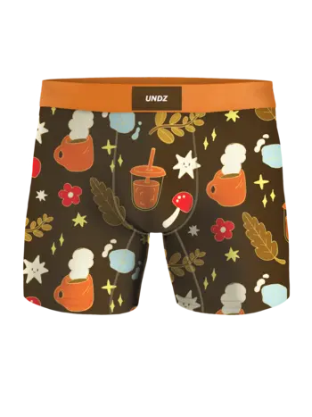 Undz MEN'S CLASSIC BOXER COZY COFFEE