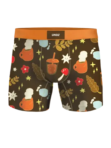 Undz MEN'S CLASSIC BOXER COZY COFFEE