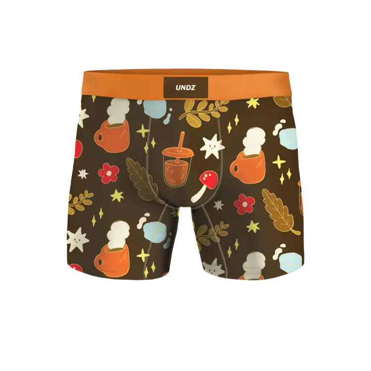 Undz MEN'S CLASSIC BOXER COZY COFFEE