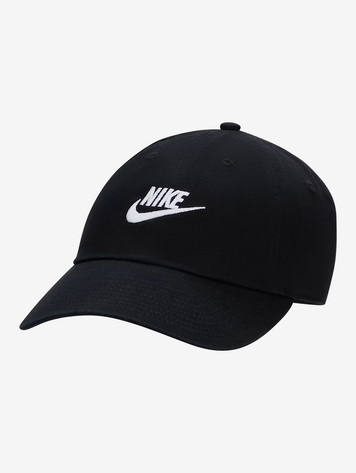 Nike MEN'S CLUB UNSTRUCTURED FUTURA WASH CAP BLACK/WHITE