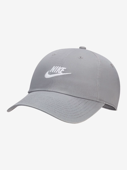 Nike MEN'S CLUB UNSTRUCTURED FUTURA WASH CAP PARTICLE GREY/WHITE