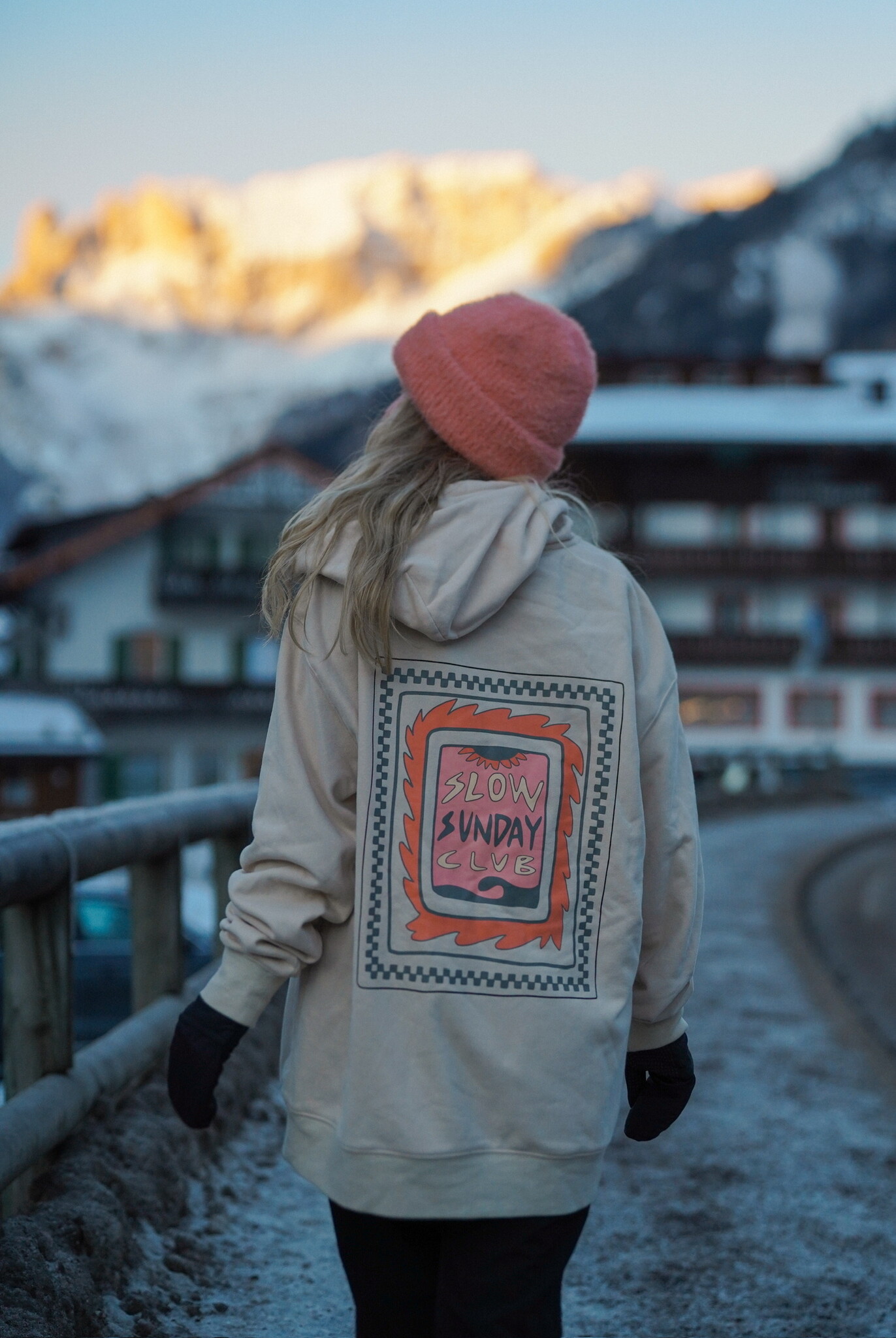 Notice the reckless SLOW SUNDAY CLUB HOODIE