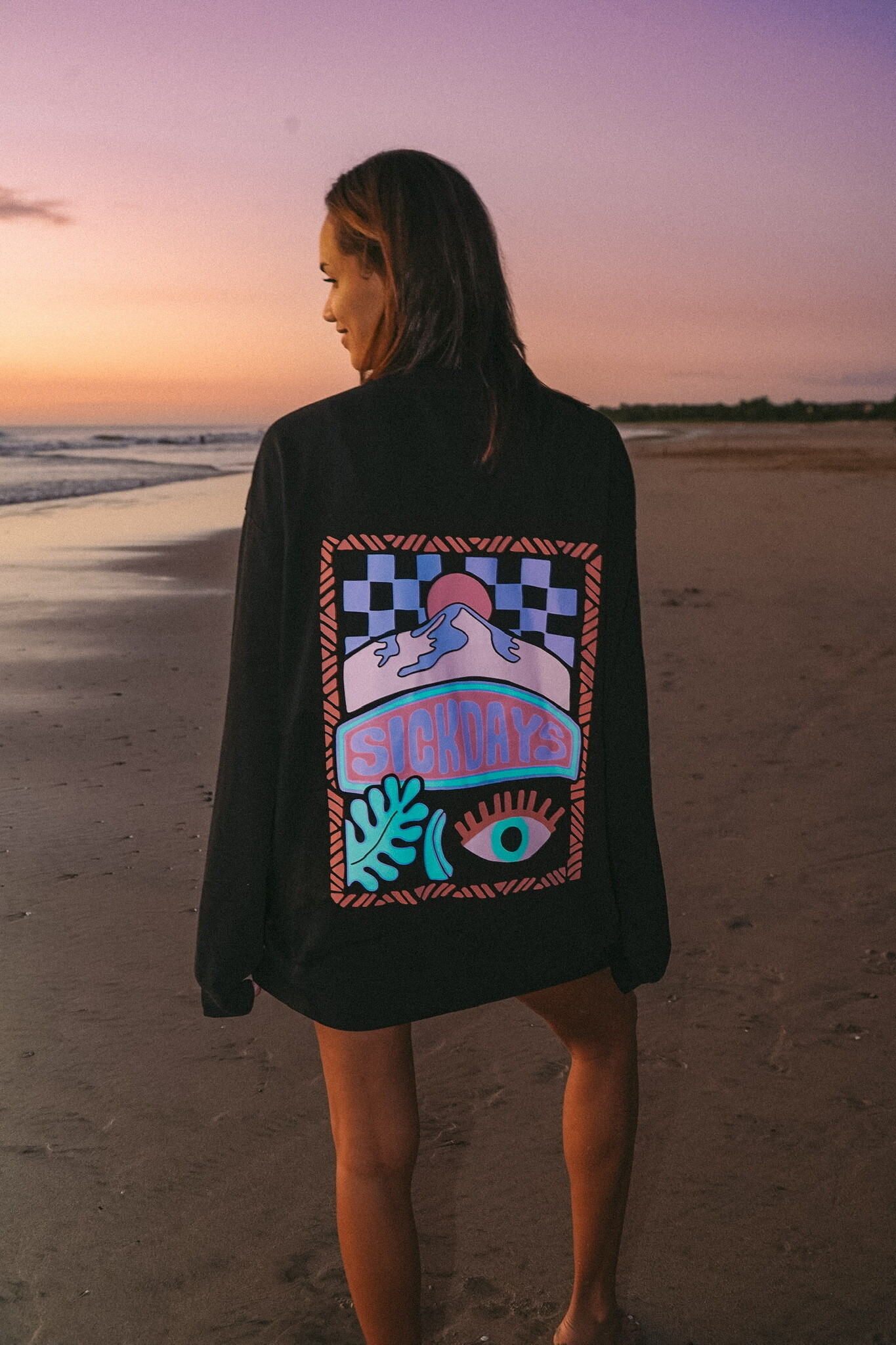 Notice the reckless SICK DAYS CREWNECK