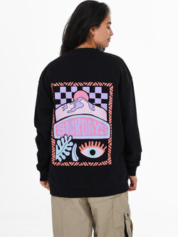 Notice the reckless SICK DAYS CREWNECK BLACK