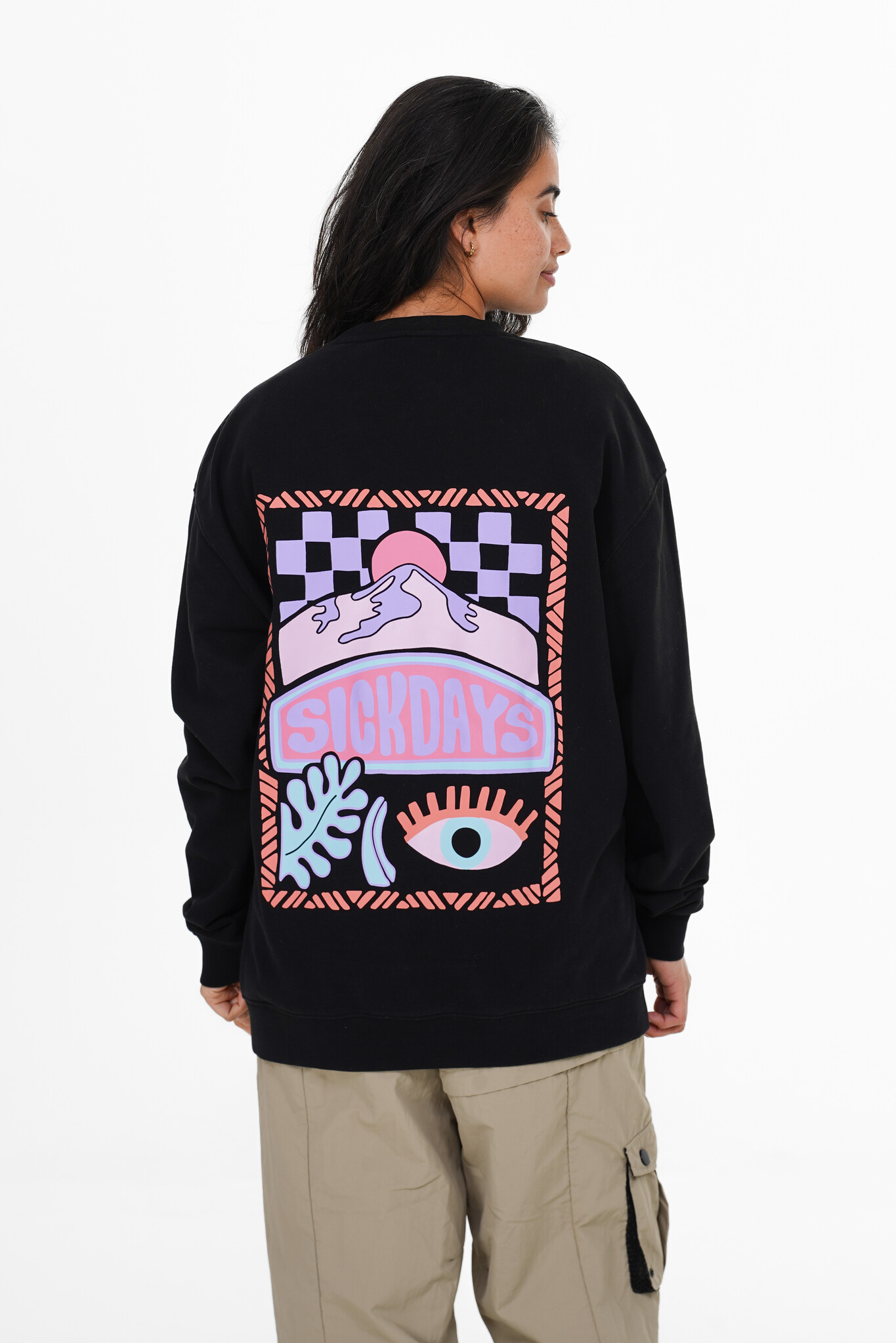 Notice the reckless SICK DAYS CREWNECK