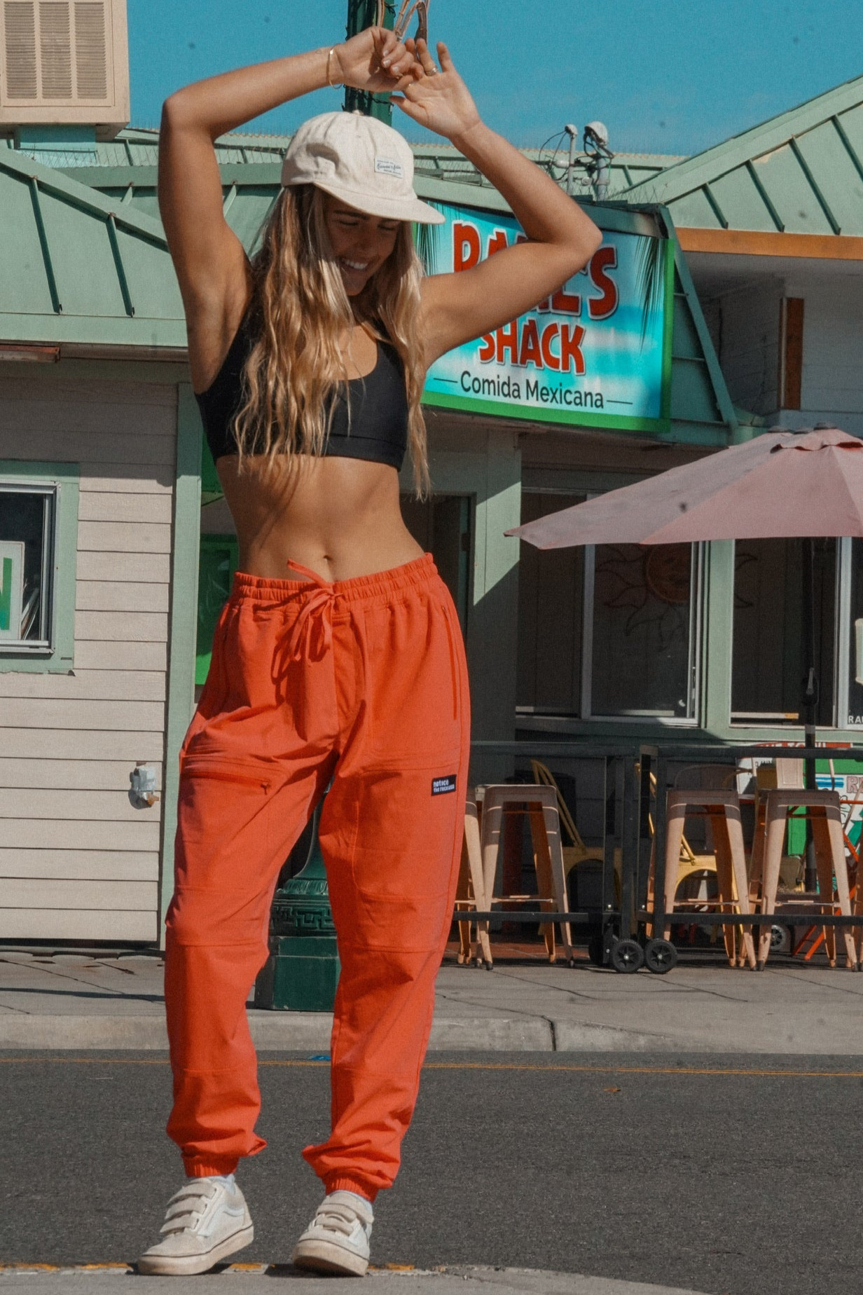 Notice the reckless VAGABOND HIKING PANTS