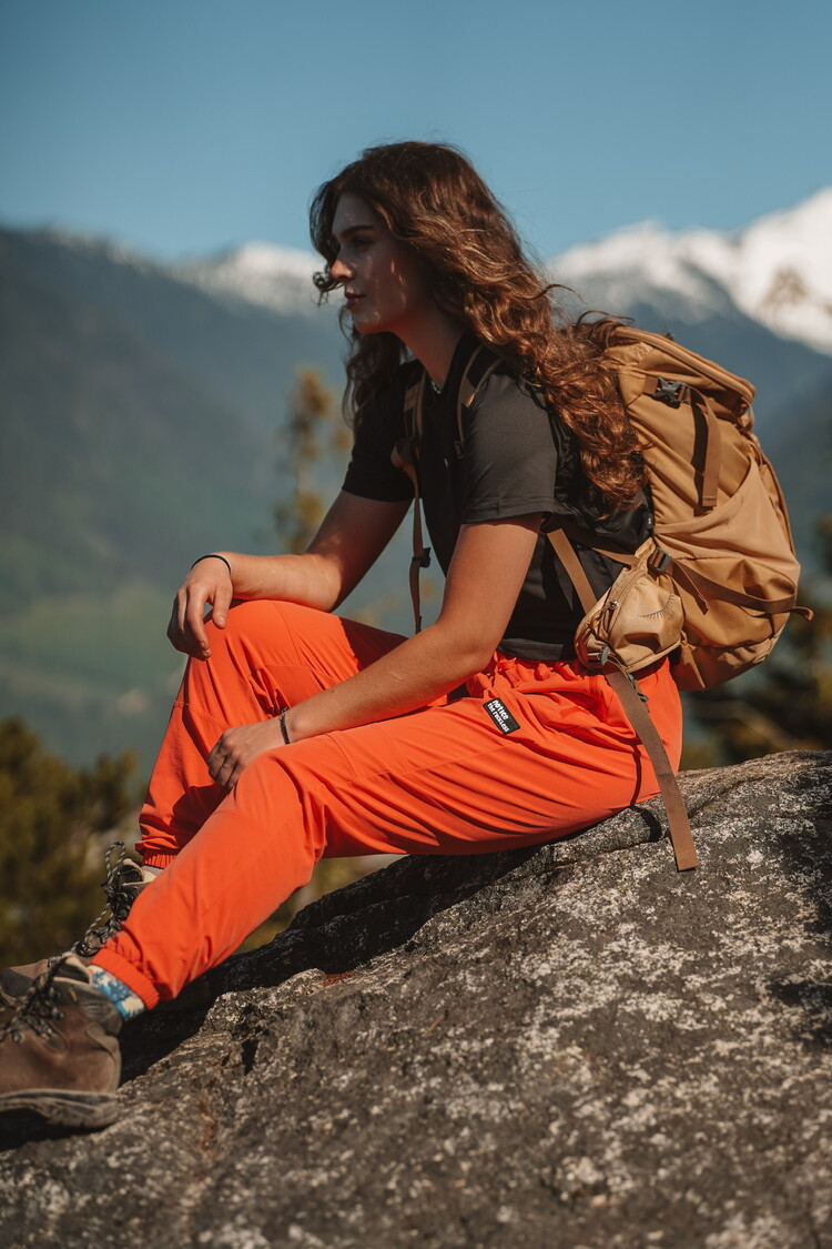 Notice the reckless VAGABOND HIKING PANTS