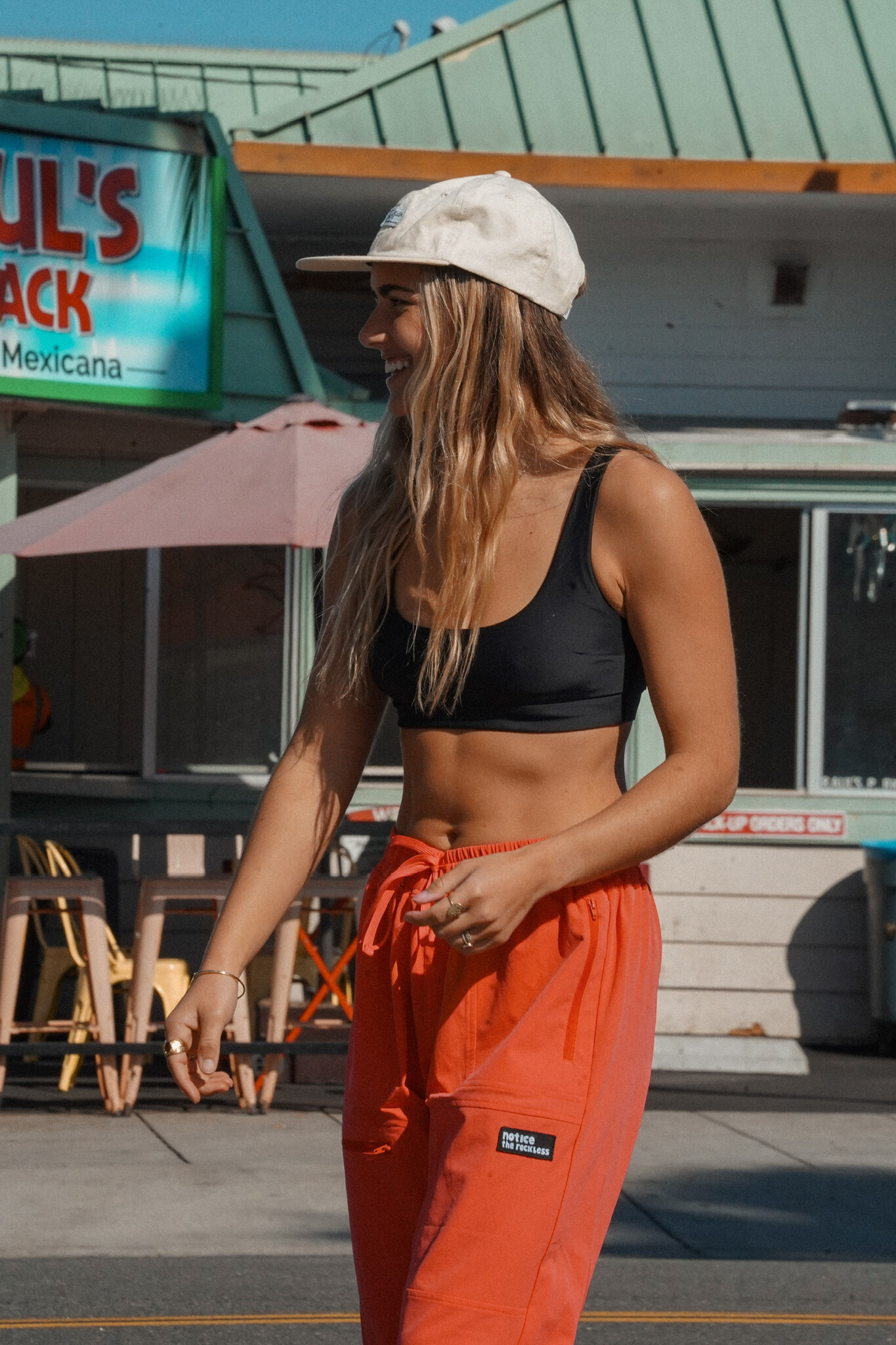 Notice the reckless VAGABOND HIKING PANTS